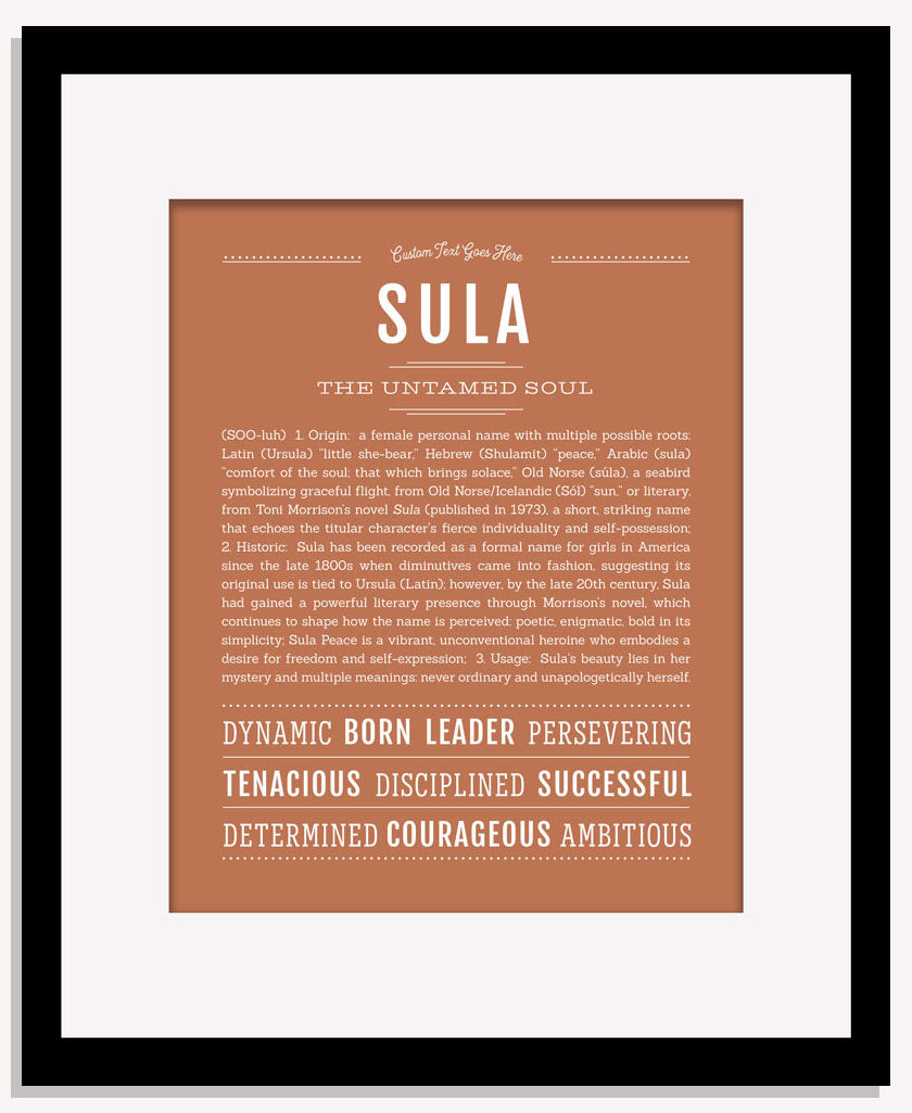 Sula | Name Art Print