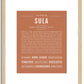Sula | Name Art Print