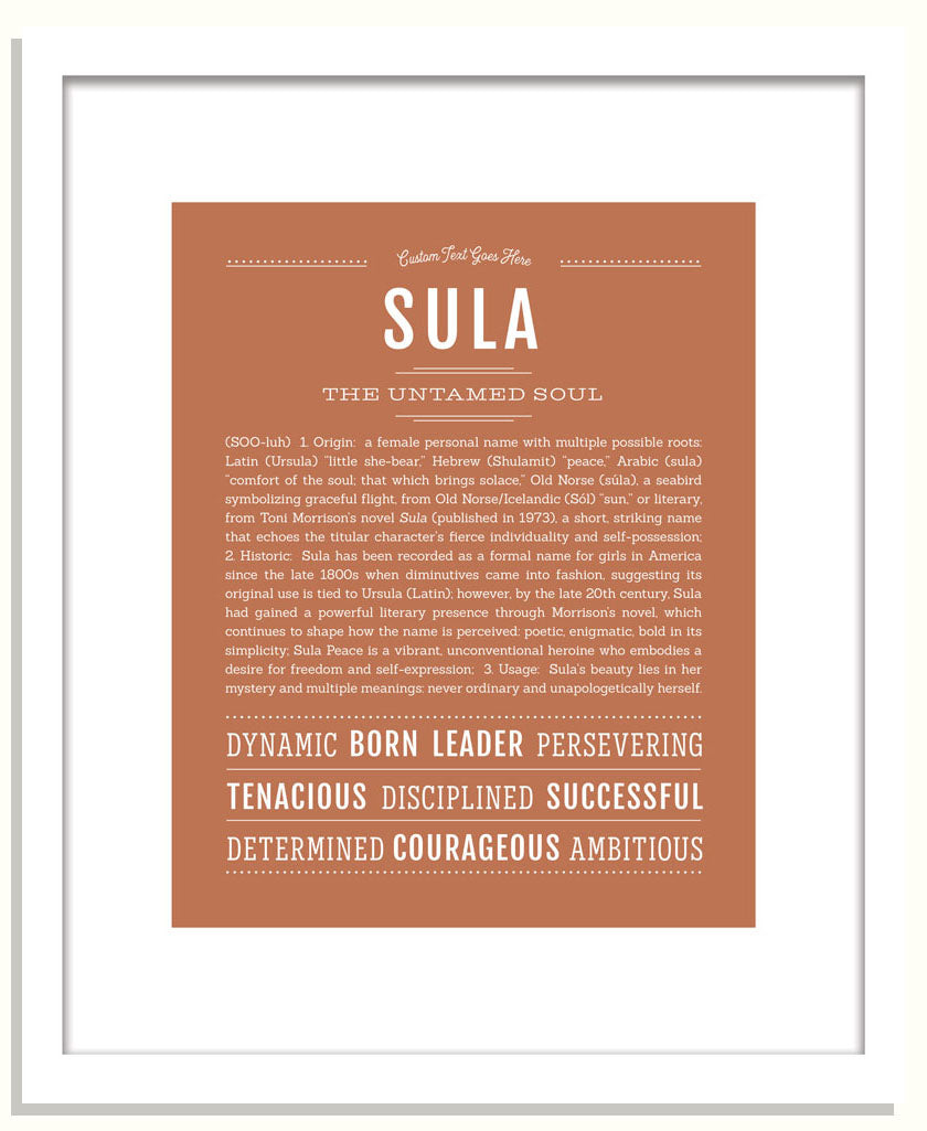 Sula | Name Art Print
