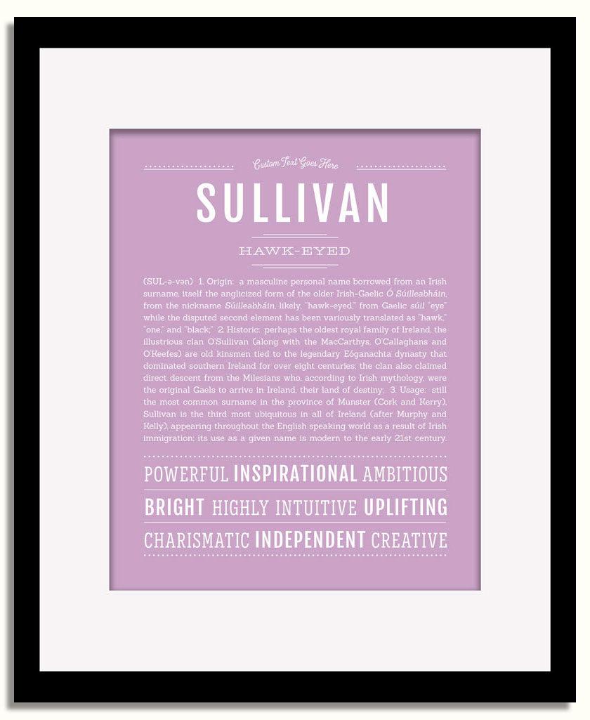 Frame Options | Lilac | Black Frame, Matted