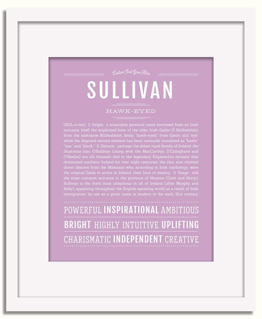 Frame Options | Lilac | White Frame, Matted