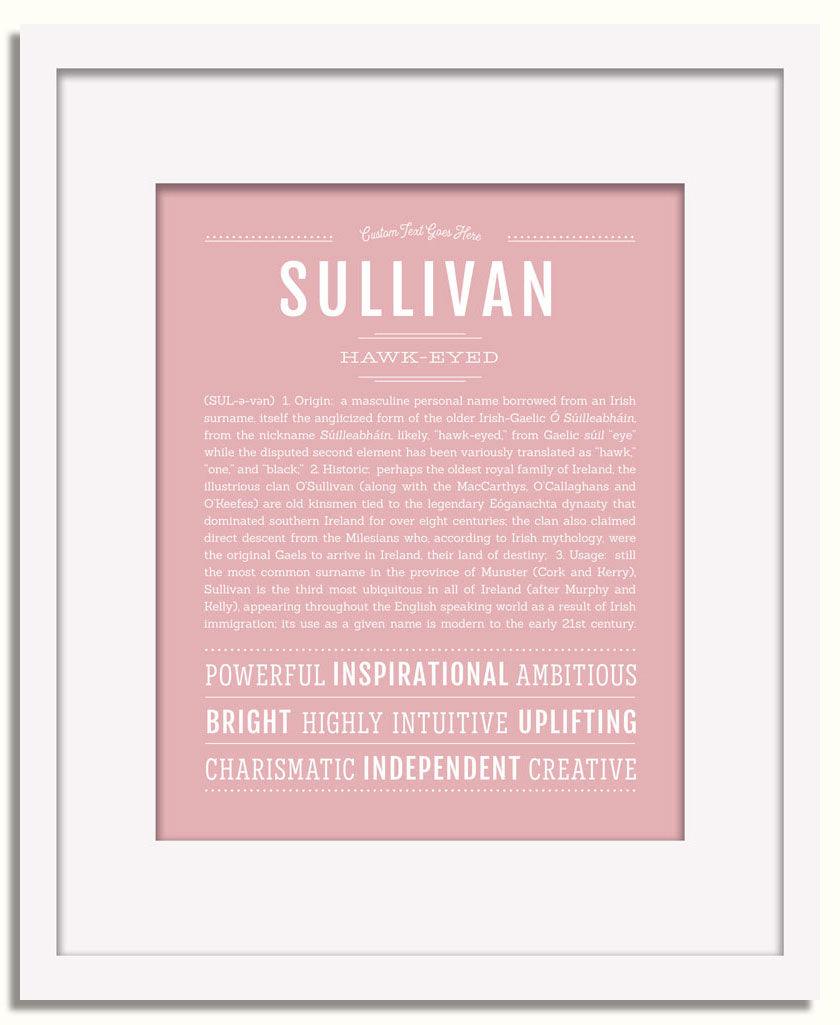 Frame Options | Dusty Rose | White Frame, Matted