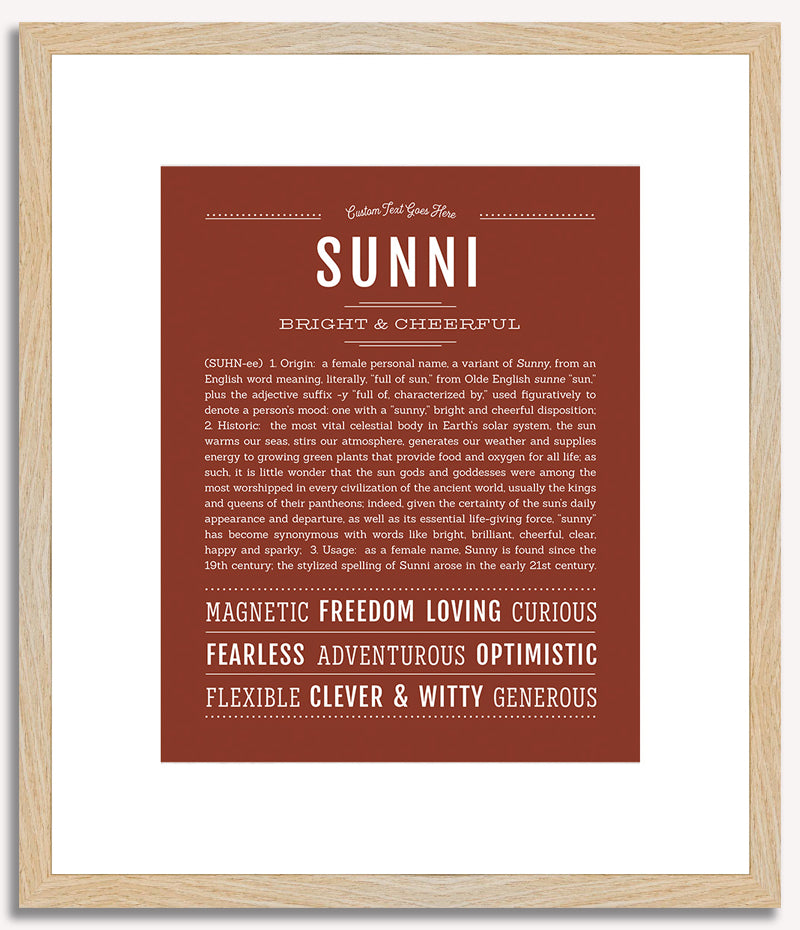 Sunni | Name Art Print