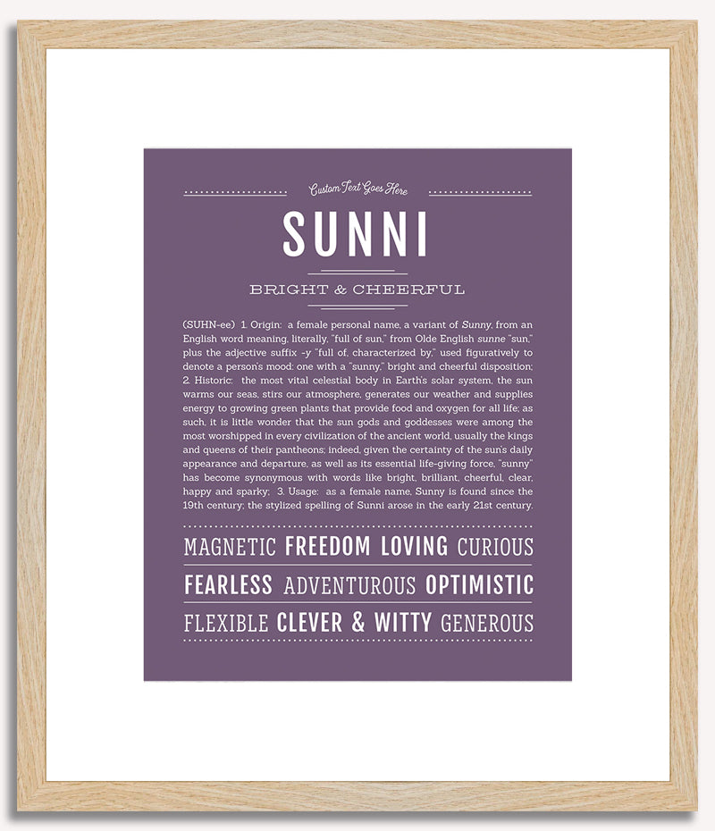 Sunni | Name Art Print