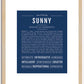 Sunny | Name Art Print