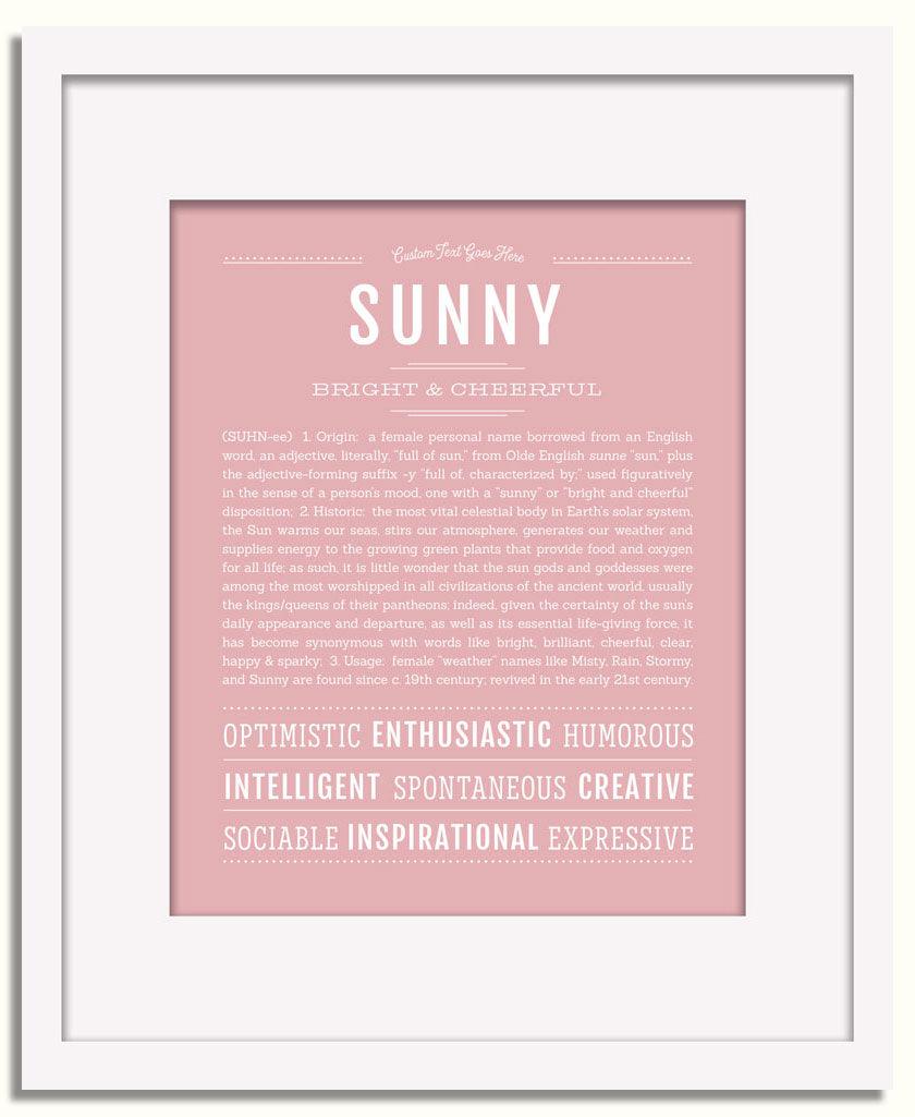 Frame Options | Dusty Rose | White Frame, Matted