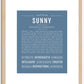 Sunny | Name Art Print