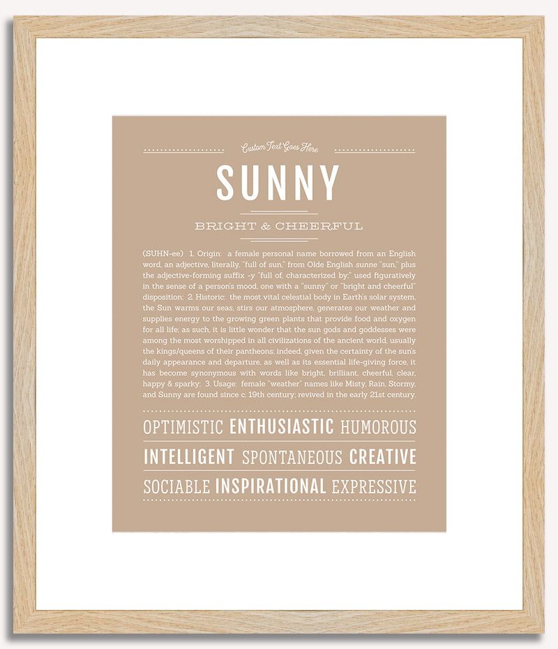 Sunny | Name Art Print