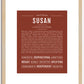 Susan | Name Art Print