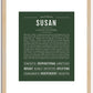 Susan | Name Art Print