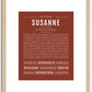 Susanne | Name Art Print