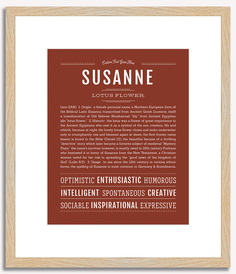 Susanne | Name Art Print