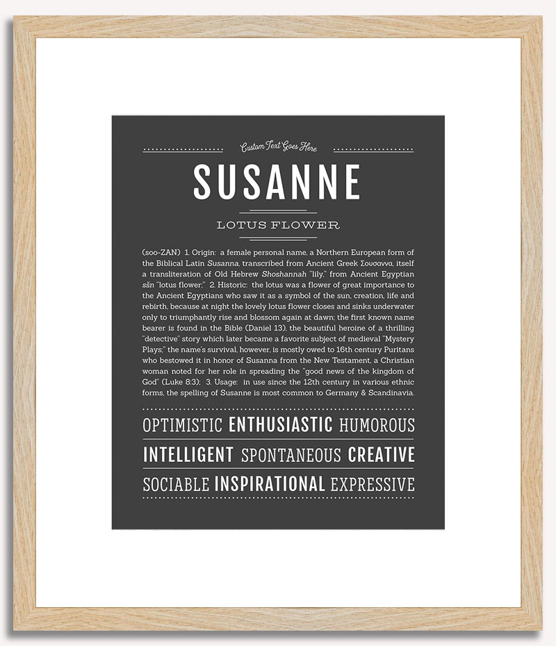 Susanne | Name Art Print