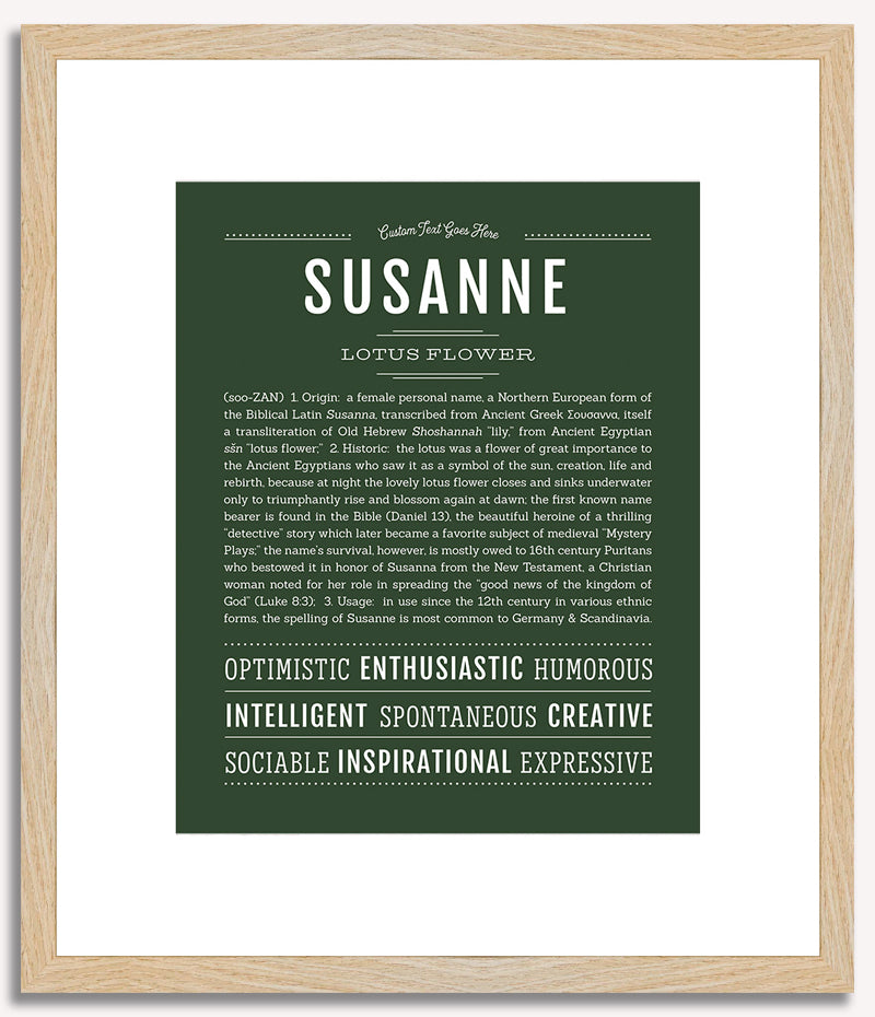 Susanne | Name Art Print