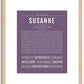 Susanne | Name Art Print