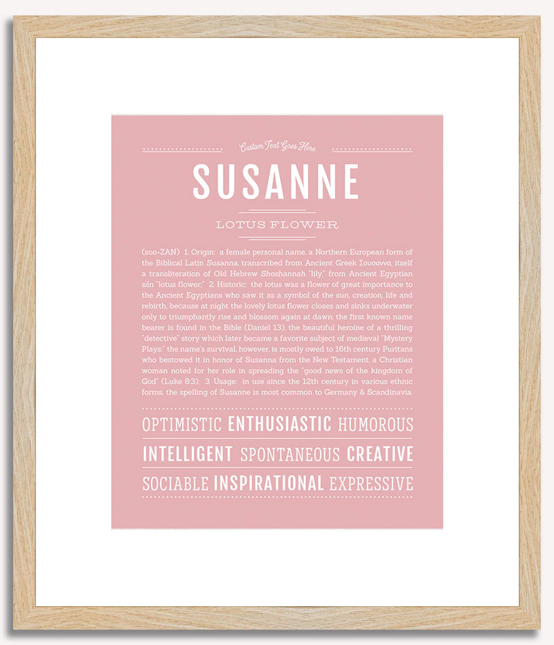 Susanne | Name Art Print