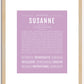 Susanne | Name Art Print