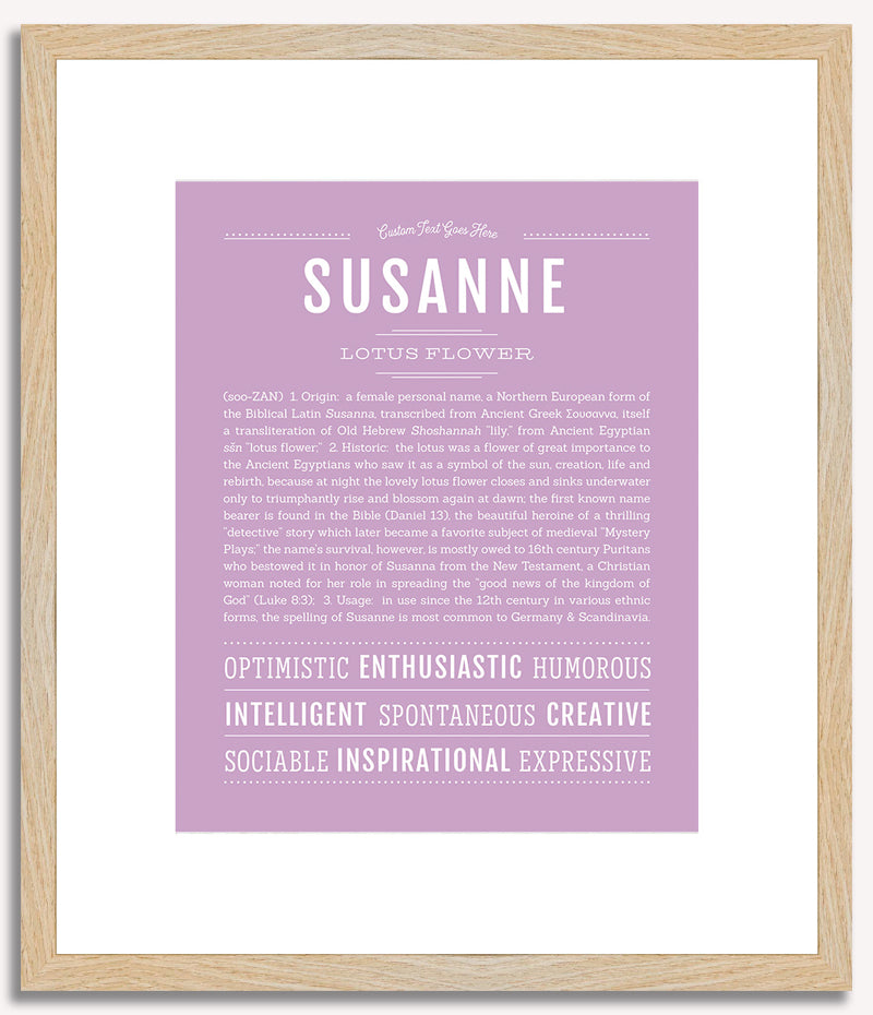 Susanne | Name Art Print