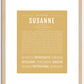 Susanne | Name Art Print