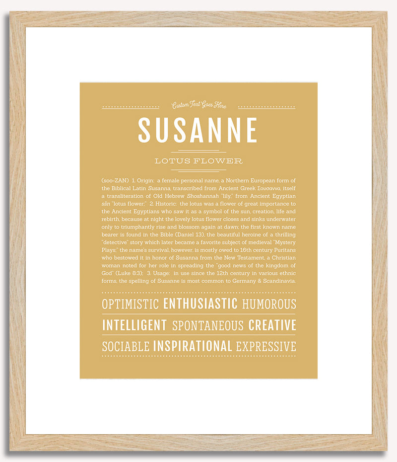 Susanne | Name Art Print