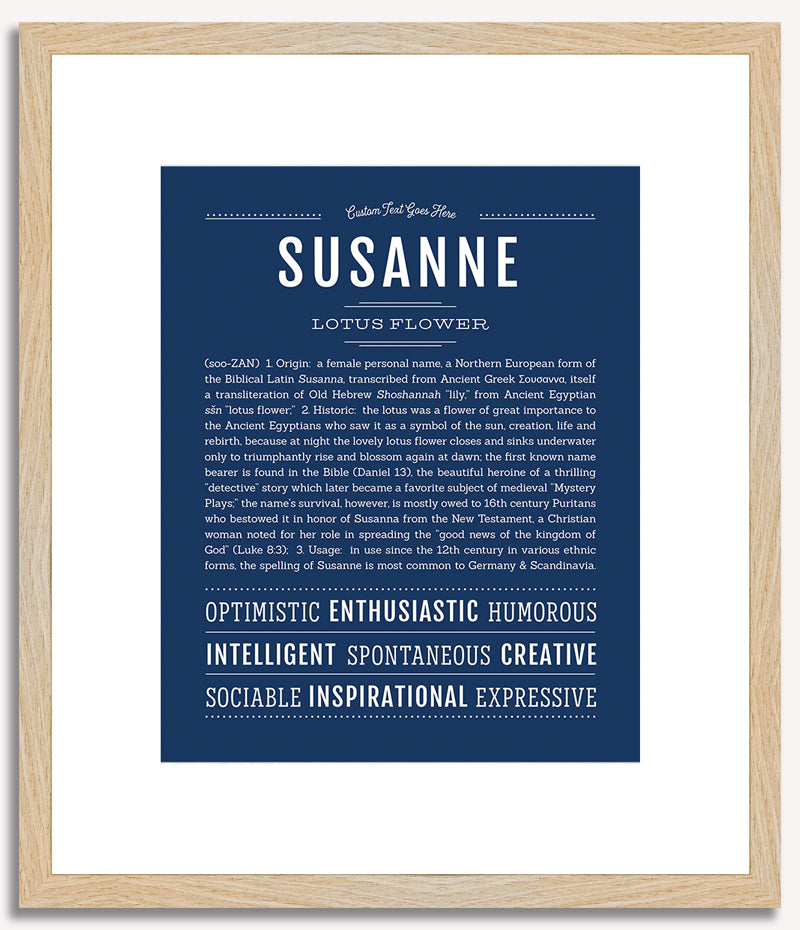 Susanne | Name Art Print