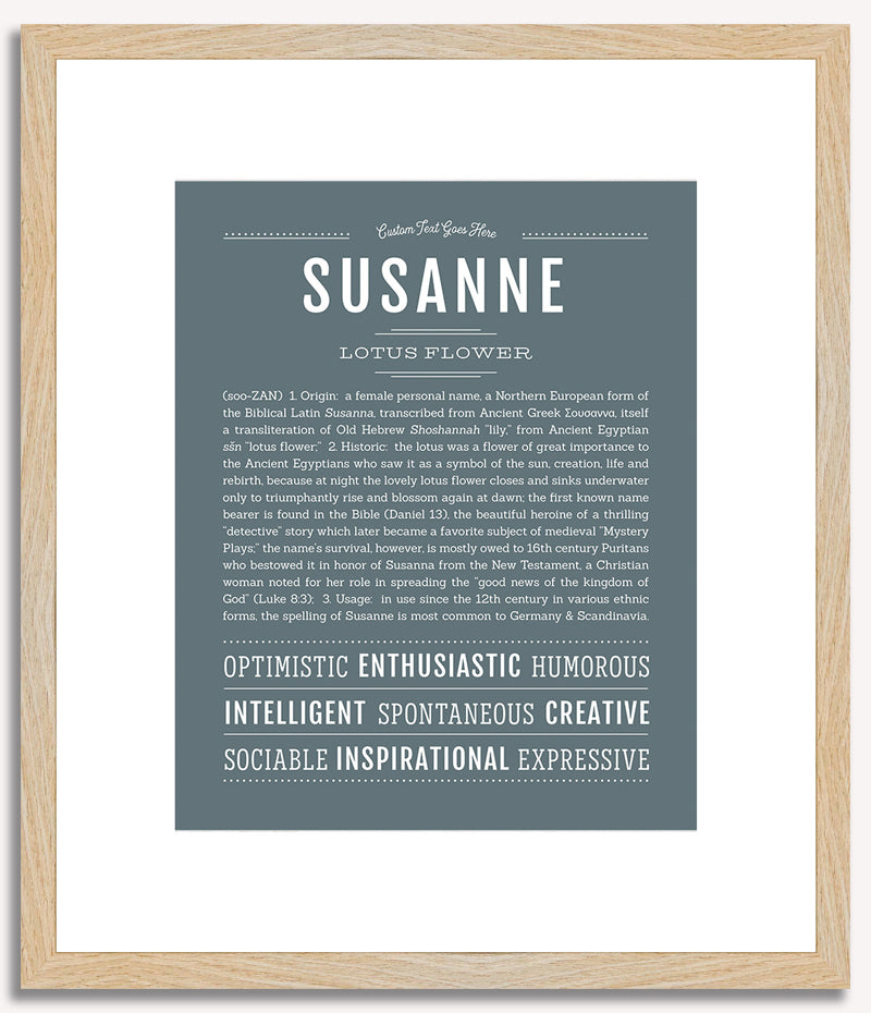 Susanne | Name Art Print