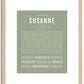 Susanne | Name Art Print