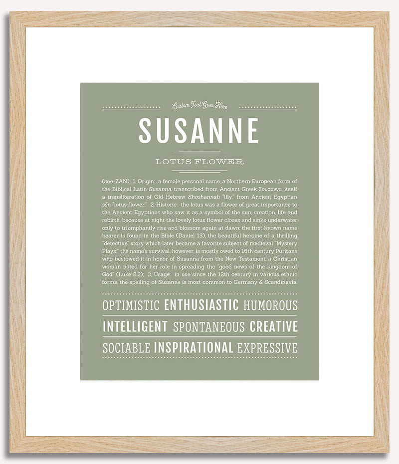 Susanne | Name Art Print