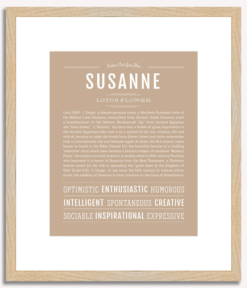 Susanne | Name Art Print