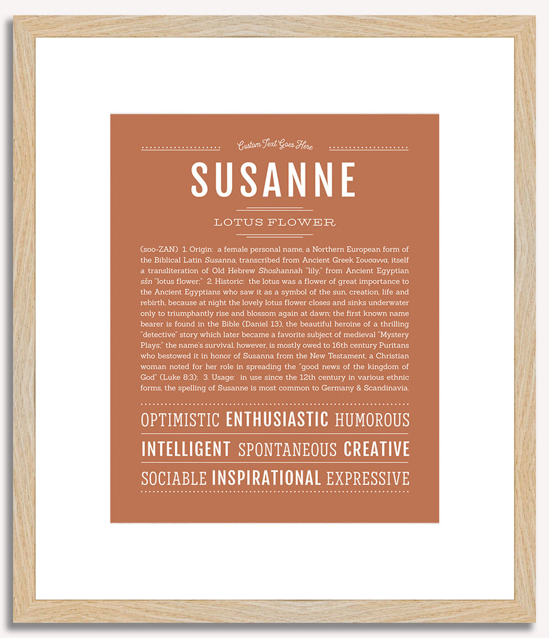 Susanne | Name Art Print