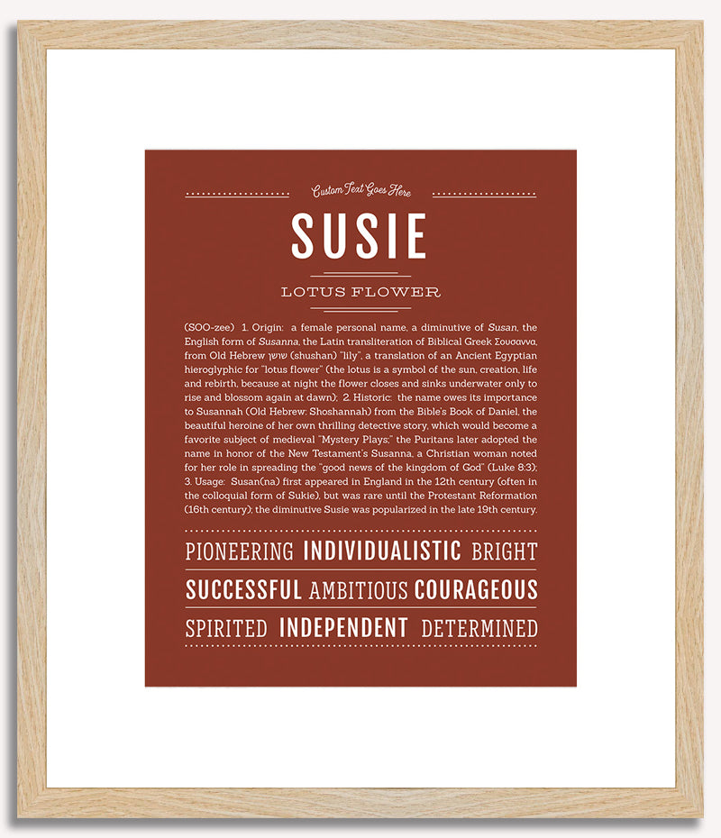 Susie | Name Art Print