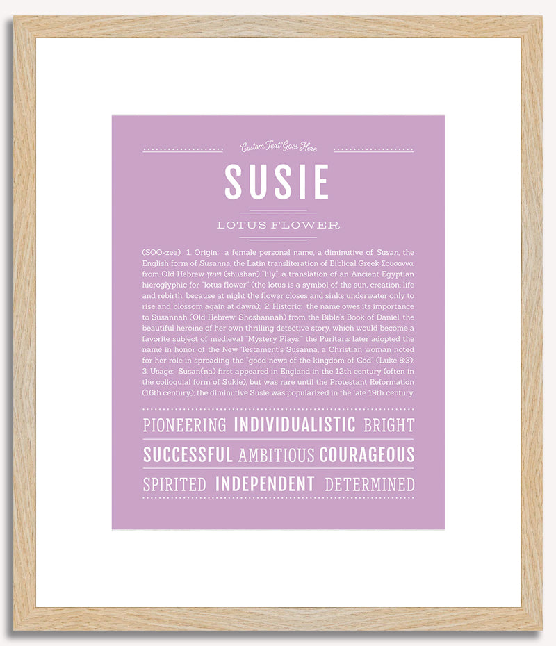 Susie | Name Art Print