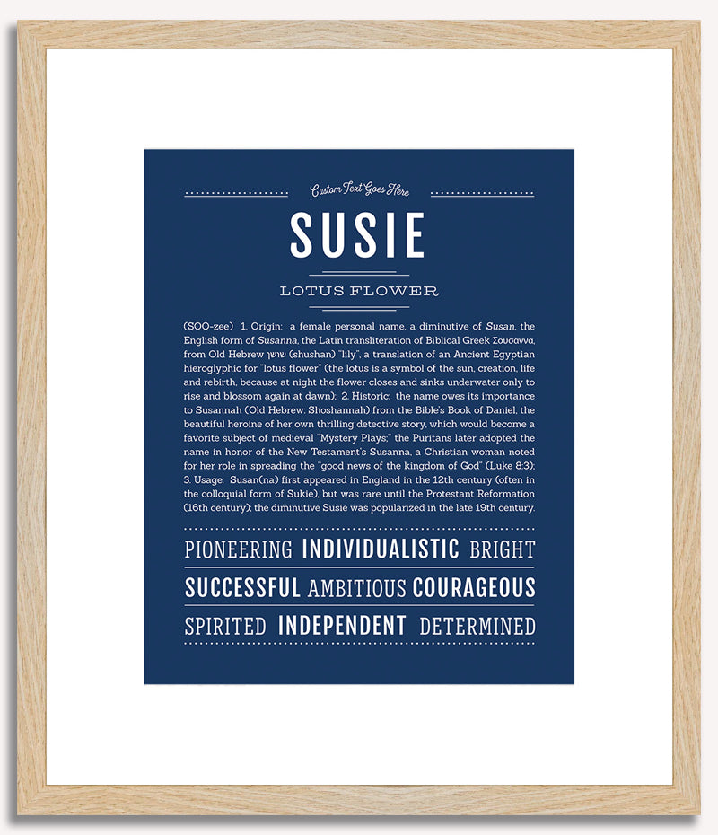 Susie | Name Art Print