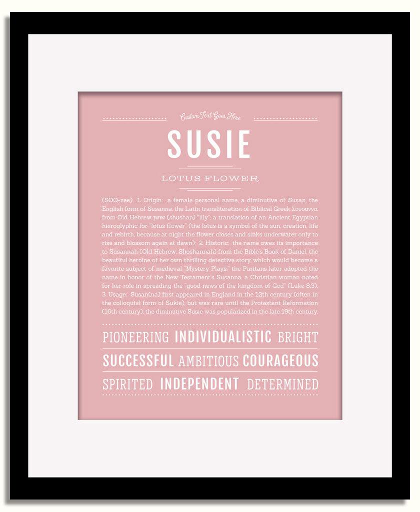 Frame Options | Dusty Rose | Black Frame, Matted