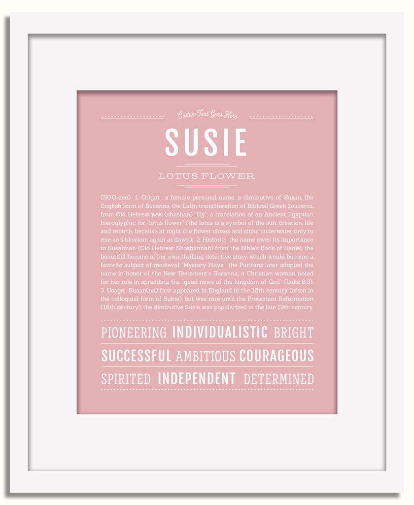 Frame Options | Dusty Rose | White Frame, Matted