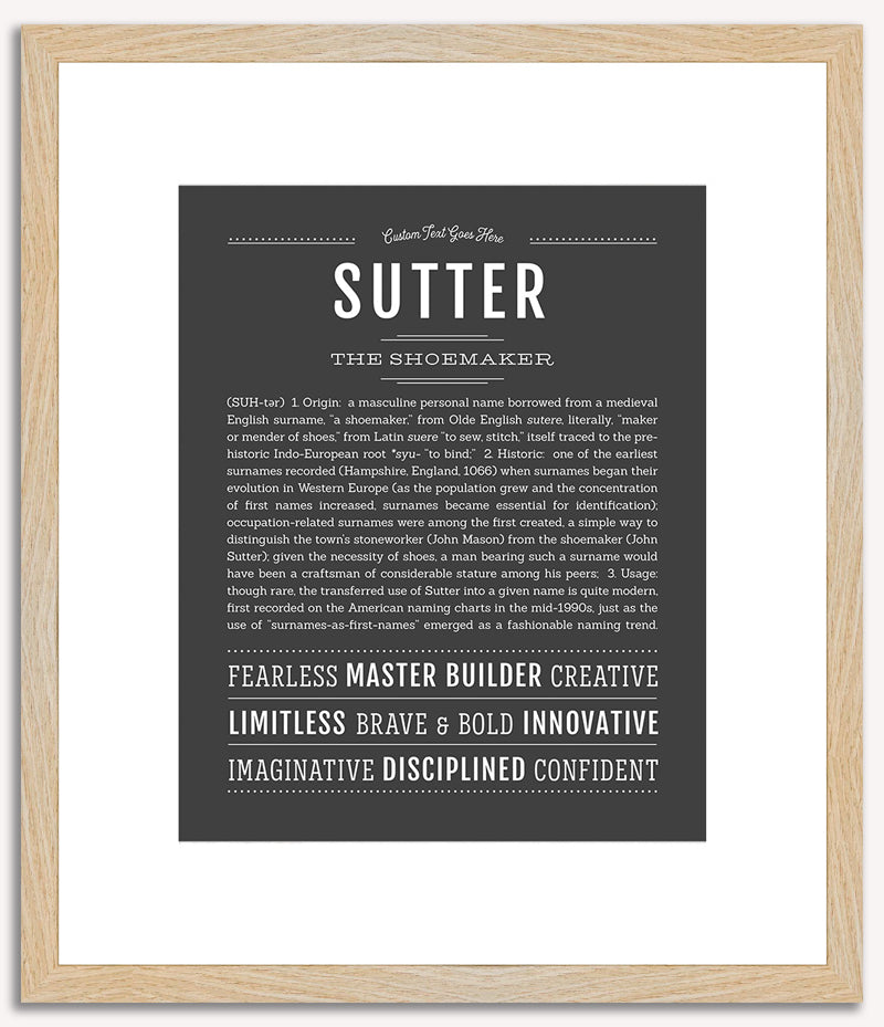 Sutter | Name Art Print