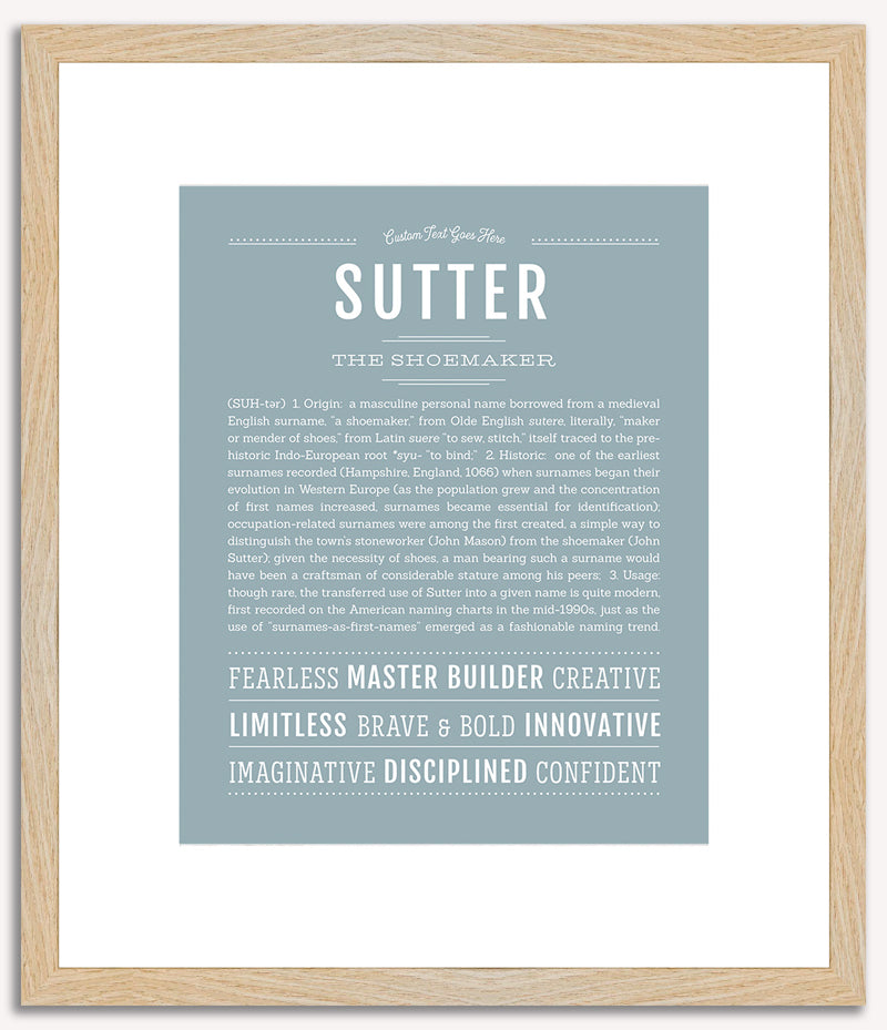 Sutter | Name Art Print