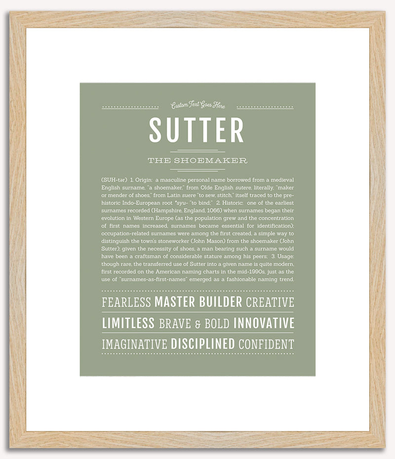 Sutter | Name Art Print