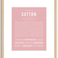 Sutton (female) | Name Art Print