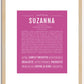 Suzanna | Name Art Print