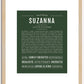 Suzanna | Name Art Print