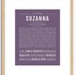 Suzanna | Name Art Print