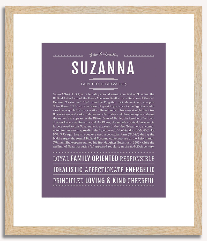 Suzanna | Name Art Print