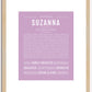 Suzanna | Name Art Print