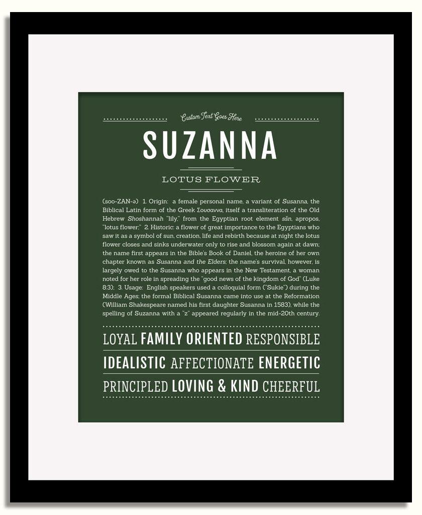 Suzanna | Name Art Print - Personalized Custom Gifts – Name Stories