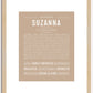 Suzanna | Name Art Print