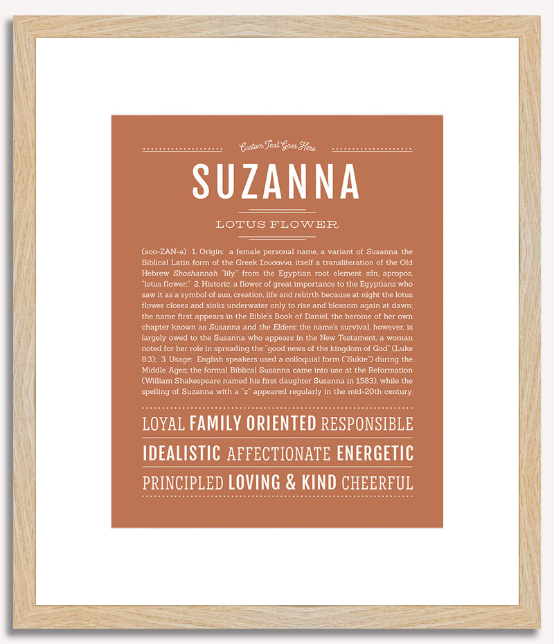 Suzanna | Name Art Print