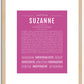 Suzanne | Name Art Print