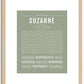 Suzanne | Name Art Print