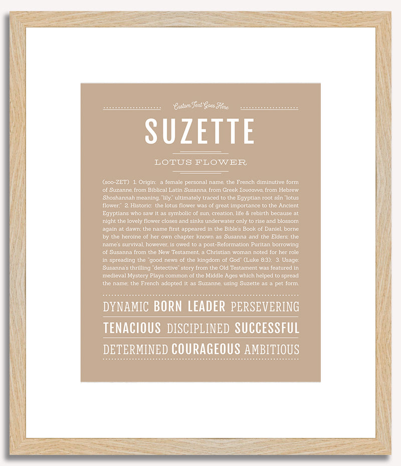 Suzette | Name Art Print